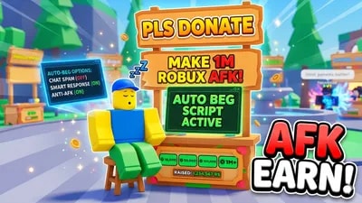 PLS DONATE script auto beg