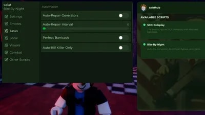 Bite By Night, AUTO FIX GENERATOR, INFINITE STAMINA, MORE...