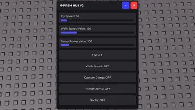 🚀 [OP] N-PREM HUB V2| Walk Speed, Fly, Noclip, Speed