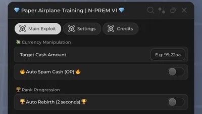 [OP] Paper Airplane Training | INFINITE CASH & AUTO REBIRTH