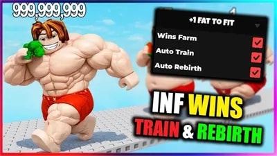 +1 Fat To Fit Script - INFINITE WINS, AUTO TRAIN & REBIRTHS
