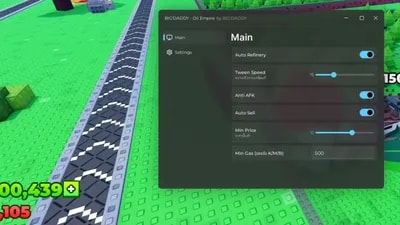 Auto Farm, Auto Sell, AntiAFK, Save Setting, others