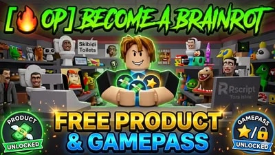 [OP] Become a Brainrot - FREE PRODUCT & GAMEPASS KEYLESS