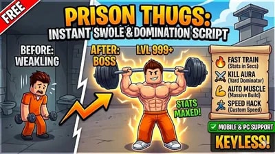 [OP] Prison Thugs | FAST TRAIN, KILL AURA & AUTO FARM