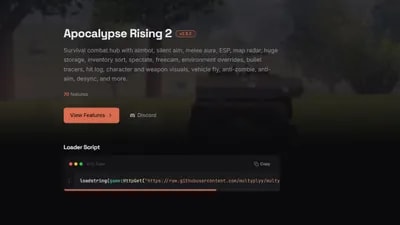 Multyhub: teleport, silent aim, vehicle fly, esp, and more