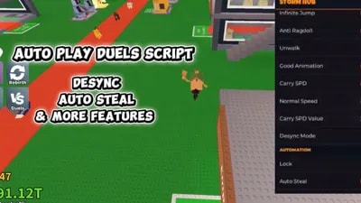Auto Play Duels Script Auto steal, auto bat & way more