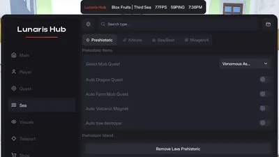 Blox Fruits Script | Lunaris Hub