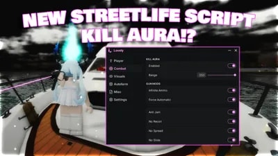 [LOVELY] Streetlife remastered | KILL AURA, AUTOFARM, ESP
