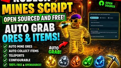 ⛏️ Mines | Open Source | Auto Collect Ores & Item