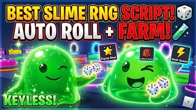 [OP] 🎲 SLIME RNG | Auto Roll, Auto Farm Mobs & Auto Area