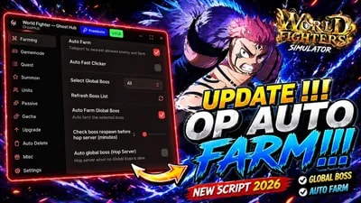 NEW UPDATE OP SCRIPT | World Fighters