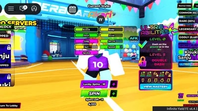 VBL INF GEMS, INF LUCKY SPINS, INF ABLITY SPINS, INF YEN