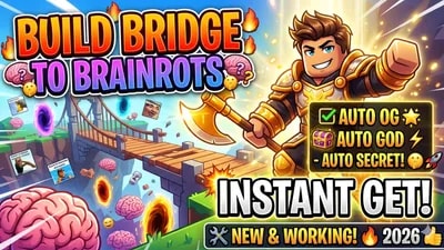 [OP] Build Bridge to Brainrots | INSTANT OG, GOD, SECRET