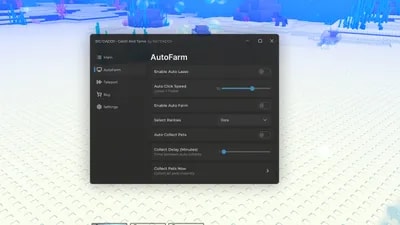 Auto Farm, Auto Buy, ESP, WalkSpeed, NoClip, TP. Auto Lasso