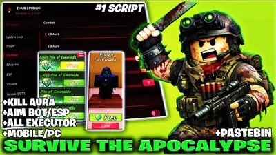 🔥 [BEST] Survive the Apocalypse Script: Auto Kill, Inf Jump