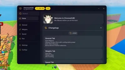 ChronosHUB: Perfect Kick, Autofarm, AutoBuy & MORE!