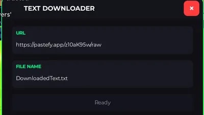 Text downloader