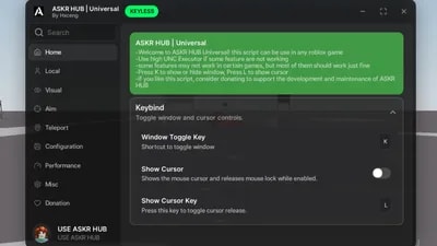 ASKR HUB Universal Script No Key