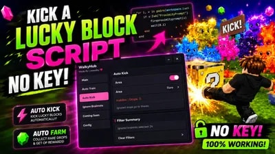 Kick a Lucky Block KEYLESS Script | AutoFarm & Auto Collect