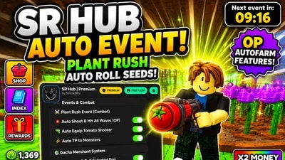 SR HUB OP AUTOFARM! 🔥 Auto Event, Auto Roll Seeds & More!