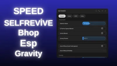 Evade SelfRevive Speed Esp Jumpheight ...