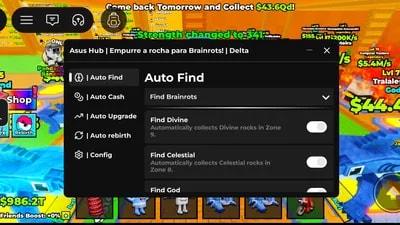 Asus Hub - Push Rock for Brainrots Script!