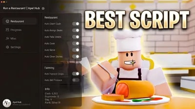 Auto Collect Cash Auto Serve Auto Cook and more in script