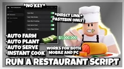 *NEW* Run a Restaurant Script | Auto Farm, Auto Cook