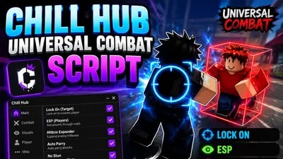 Chill hub| Universal combat ,Lock on , Esp, Hitbox expander!