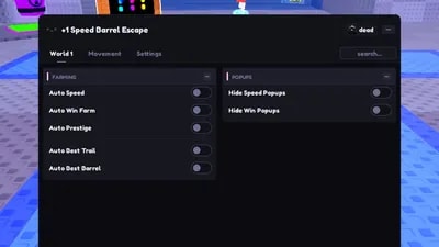 Auto Farm Barrels Trails Wins Fly Speed Prestige