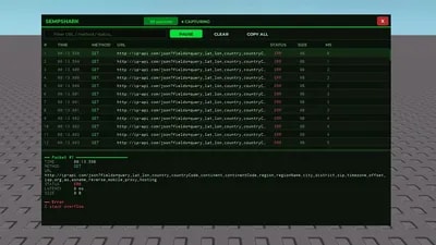 Sempshark Open Source Packet Analyzer Script