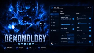 Axon Hub — Demonology Script Ghost ESP & Auto Tools