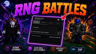 Auto Roll Auto Gamble Hitbox Aura and Extender ESP and more