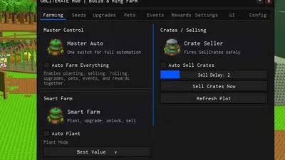 OBLITERATE HUB | Build A Ring Farm (Open Source)