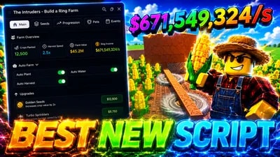 Auto Farm, Auto Plant, Plot Upgrades, Seed Roll, Ring Craft