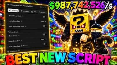 Auto Farm · Plot Auto · Upgrades · Progression & More