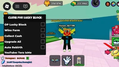 Climb for Lucky Block Script - GET OP LUCKY BLOCK