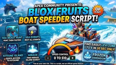 Blox Fruit | OP BOAT SPEED CHANGER