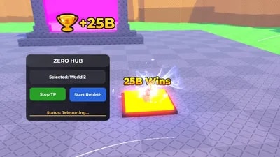 Auto Farm Wins, Auto jump, Auto rebirth