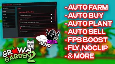 SolvexGUI Auto Farm Auto Plant Auto Buy Auto Sell FPS Boost