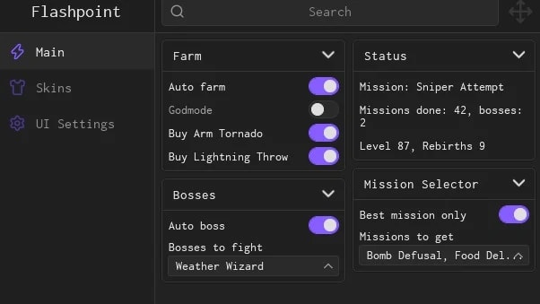 Auto Missions & Rebirth (AI-Coded)