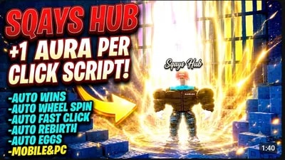 Auto wins,eggs,rebirths,clicks and more! +1 aura per click!