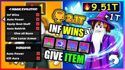 [OP] Magic Evolution Script - INF WINS, GIVE ITEMS
