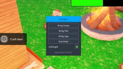 99 Nights | OP Keyless Script: Bring Items, God Mode, ETC