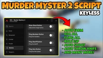 SILENT AIM, AUTO FARM, KILL ALL, FLING ALL, ESP AND MANY!