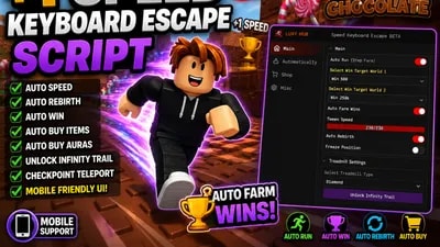 🔥 Roblox [UPD] +1 Speed Keyboard Escape | Auto Farm, Rebirt