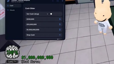 Animal Hospital - INF Cash, INF Sanity, Owner Badge (Visual)