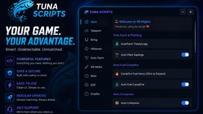 Tuna Scripts | Auto campfire, Auto compress, etc