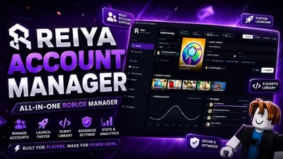 Reiya Account Manager | This Isn't Just Another Roblox Accou