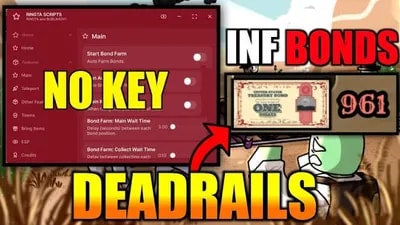 🚀 Dead Rails Script 2026 - INSANE Auto Bond & Infinitemoney